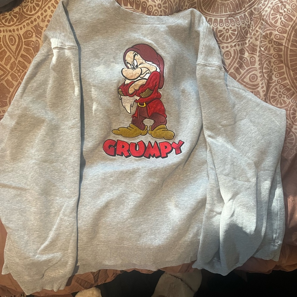 Disney Gray and Red Character Sweatshirt